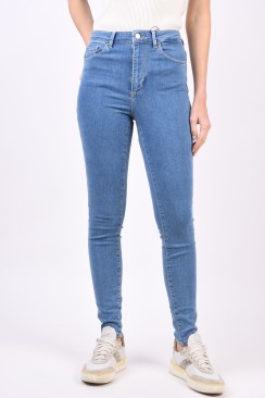 Blugi Dama Vero Moda Vmsophia Hr Skinny Rib105 Light Blue Denim